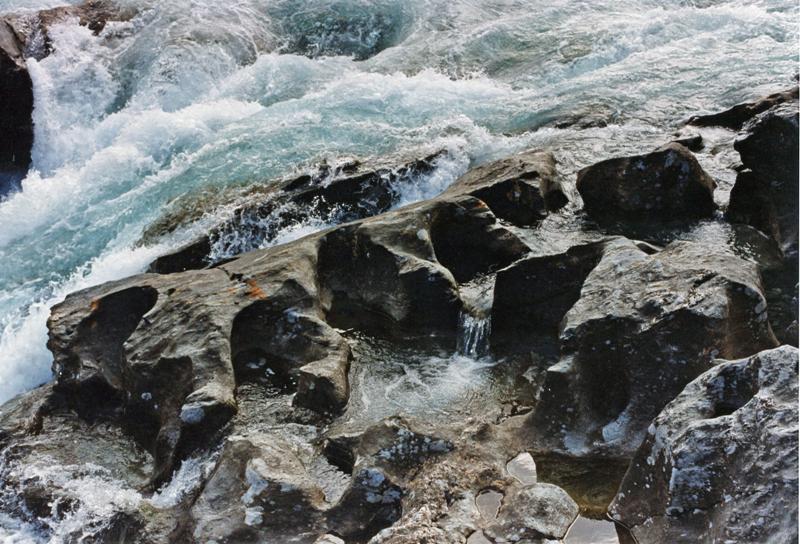 Natural flowforms in the river Sjoa