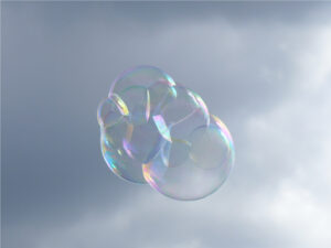 Another bubble cluster heading skywards.
